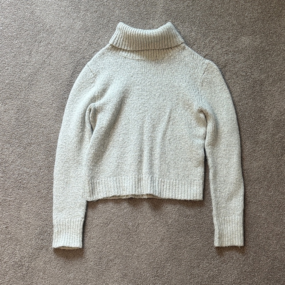 Brandy Melville Cream Turtleneck Sweater